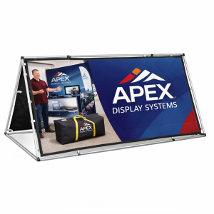 fade resistant a frame with fabric print 3m x 1m