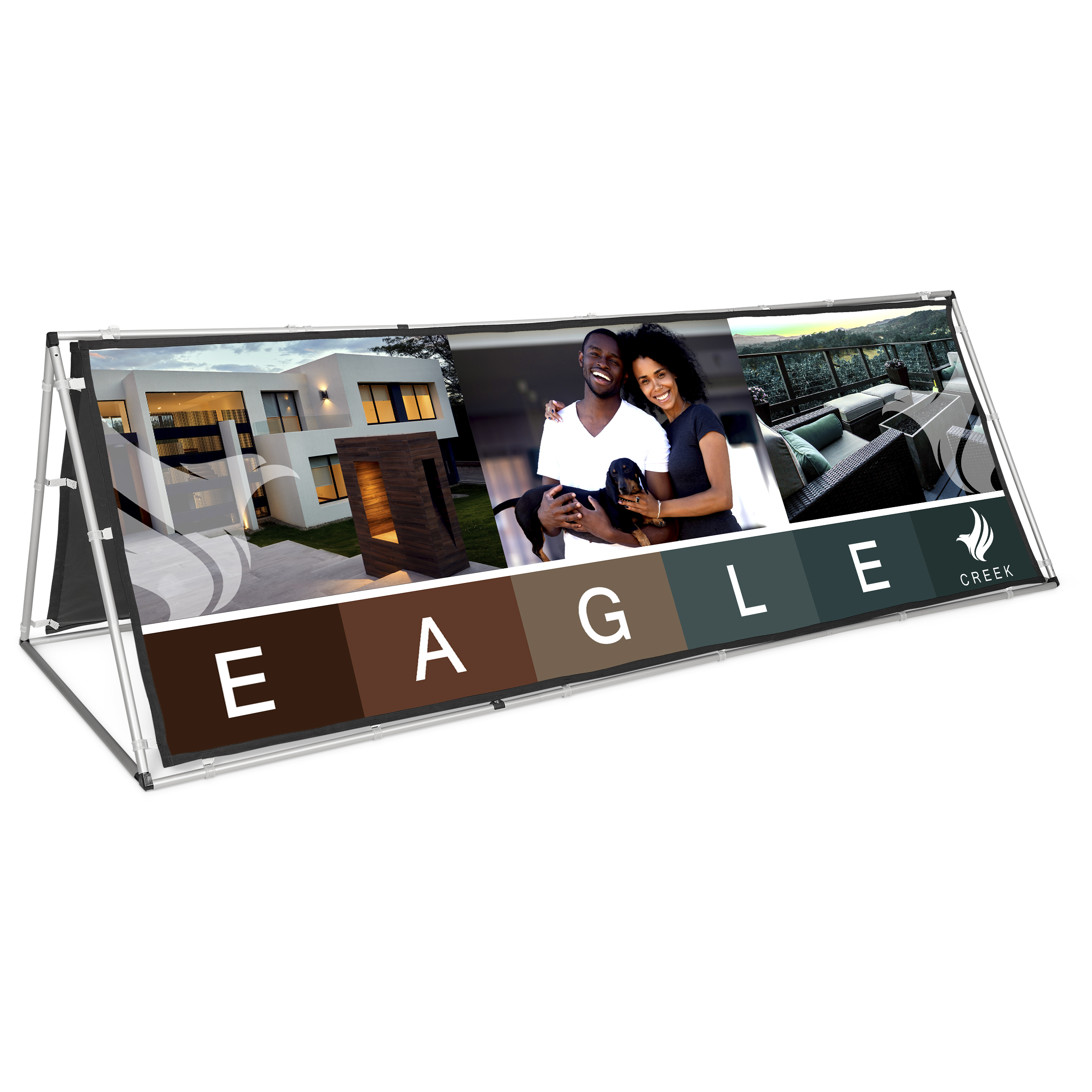 fade resistant a frame with fabric print 3m x 1m fade resistant a frame with fabric print 3m x 1m