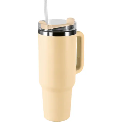 1.2l double walled travel mug with straw 1.2l double walled travel mug with straw